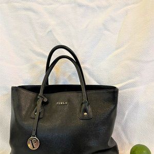 Classic Black Furla Shoulder Bag